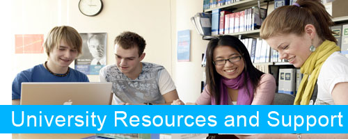 University Resources and Support Header