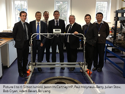 MP Jason McCartney visits the Institute of Railway Research