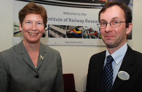 President of the Institution of Mechanical Engineers Professor Isobel Pollock visits the Institute for Railway Research