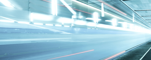 fast moving train