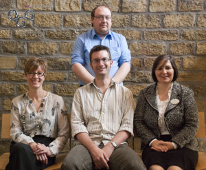 The HPCRG team(l-r) Joanna Radley, Dr Paul Elliott (seated), Dr David Cooke and Dr Violetta Holmes