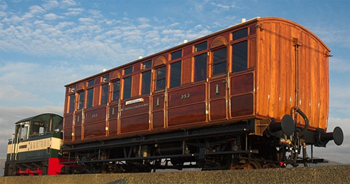The oldest surviving Underground carriage, Metropolitan 353 of 1892
