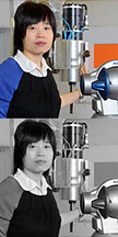 P‌ictured with the University's new Faro laser tracker ION IFM model is research fellow Dr Xiaomei Chen
