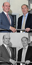 Professor Myers [left] with Paul Hinchcliffe [right]