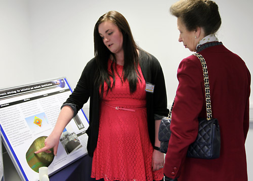Katie Foster with HRH The Princess Royal