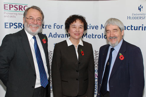 Speakers at the EPSRC Centre launch event included Professor Professor Peter Knight (left), Professor Jane Jiang and Professor David Delpy.